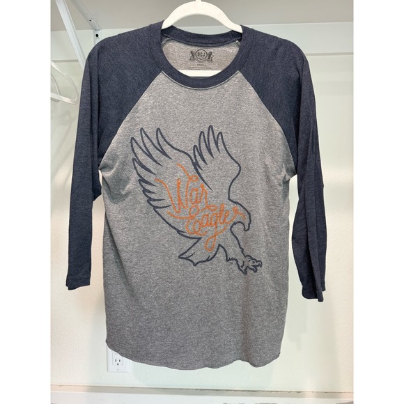 Auburn University War Eagles Women's‎ Baseball Tee 3/4 Sleeve Size Medium - Picture 1 of 6